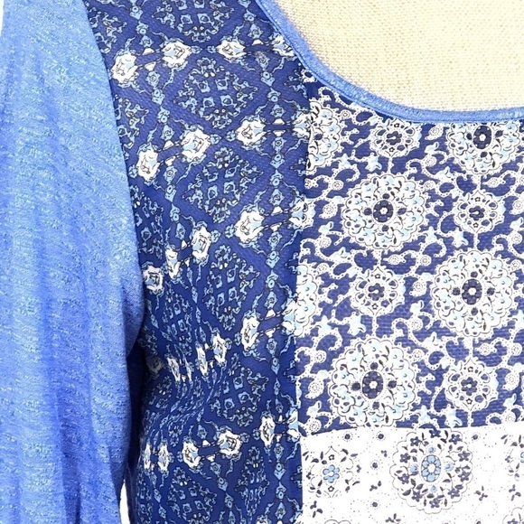 SAKS FIFTH AVENUE BOHO BANDANNA PRINT TOP l 0758 - Picture 5 of 7